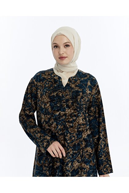 Büyük Beden Kışlık Anne Elbisesi