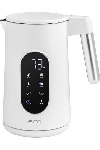 Fierbator electric RK 1799 Smart White, 1.7 litri, 2200 W, pereți dubli, panou tactil