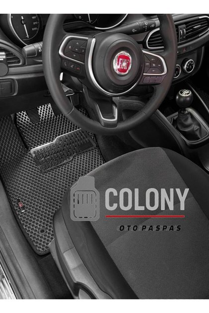 Fiat Egea Hücreli Premium Eva Paspas Seti Tam Set Paspas Takımı & Metal Topukluk