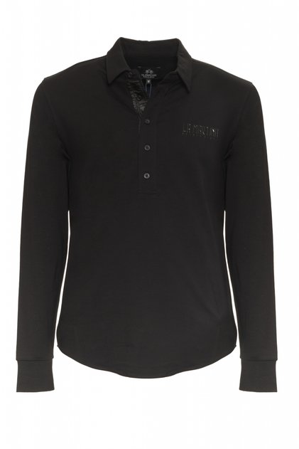 Bluza polo barbati La Martina ZMP021 Negru 2XL INTL