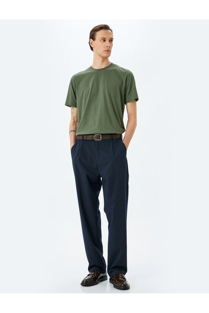 Crew Neck Cotton Regular Fit Short Sleeve Basic t Shirt