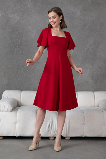 slim fit dress slacks Popular Newest 2024 Long Prom Dresses, Spaghetti Red Graduation Dresse –  ClaireBridal main image 0