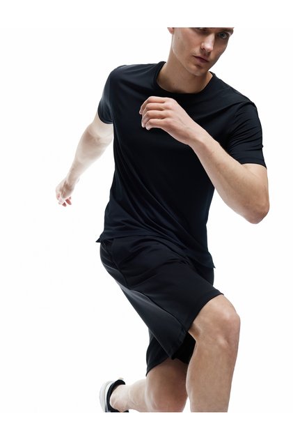 Oversize Bermuda Sports Shorts with Belted Waist and Pocket Detail