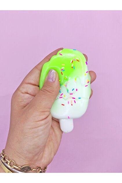 Limmy Dondurma Squishy Pullu Yumuşacık (5,5x10 cm) Sukuşi - Yeşil