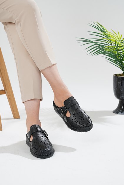 Mira Orthopedic Leather Sabo Slippers Suitable for Heel Spur and Bone Protrusion