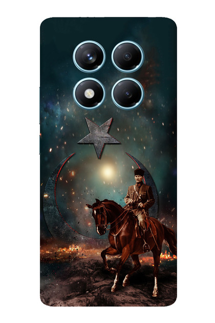 Redmi Note 14 Pro 4g Compatible Ataturk Horse Victory Transparent Silicone Case