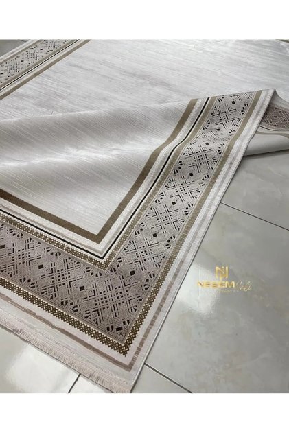 DIORA PIERO 7281 A DOĞAL İPLİK BAMBU DOKUMA MAKİNE HALIMIZ.