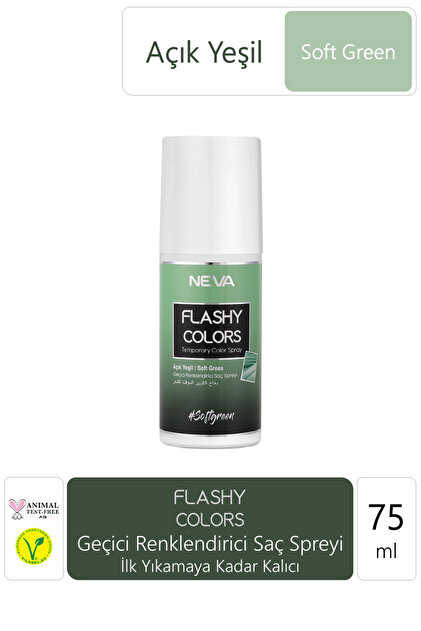 Neva Flashy Colors Geçiçi Renklendirici Sprey Açık Yeşil - Fiyatı