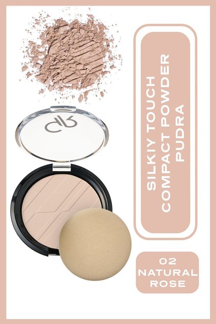 Silky Touch Compact Powder - 02 Natural Rose - Pudra