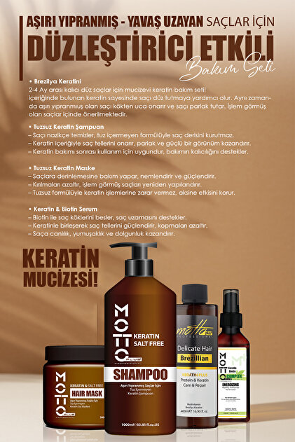 Motto Plus Professional 4'Lü Brezilya Fönü Şampuan Keratin Saç