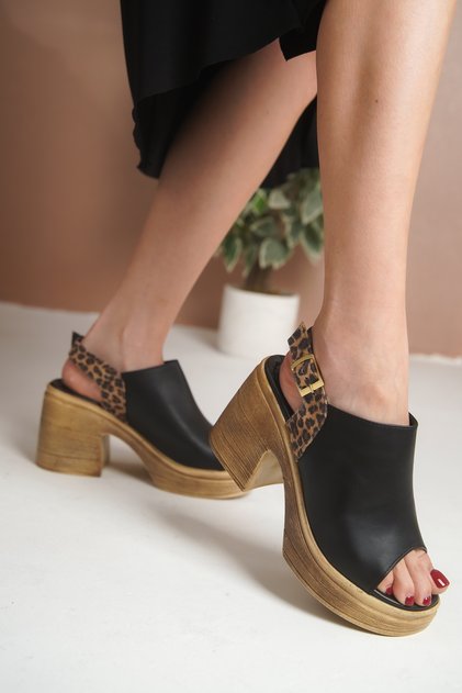 Women's Buckle High Heel Stylish and Comfortable Daily Sandals Ester