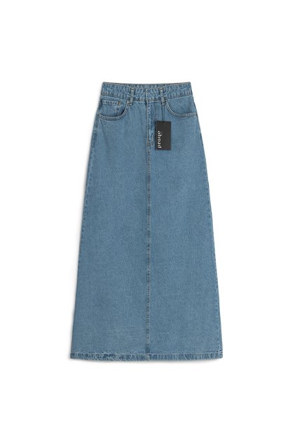 Fustă Lungă Bell Denim Albastru deschis