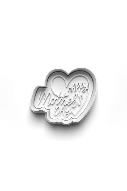 Mother's Day Cookie Cutter and Stamp 3D-0560_5