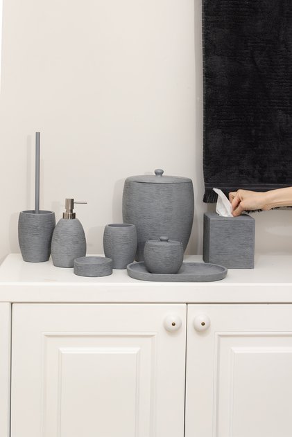 Root 5 Piece Bathroom Set Gray