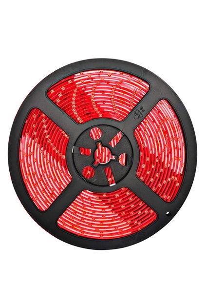 Bandă LED 12V, Lumină Roșie, 120 LED/m, IP20, Rolă 5 Metri,