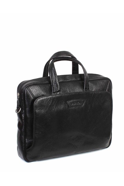 Leather Black Laptop Briefcase 246 60