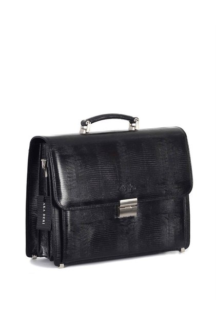 Leather Black Classic Briefcase 290 10