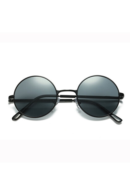 Jwl Yuvarlak Çerçeve Unisex Güneş Gözlüğü Metal John Lennon