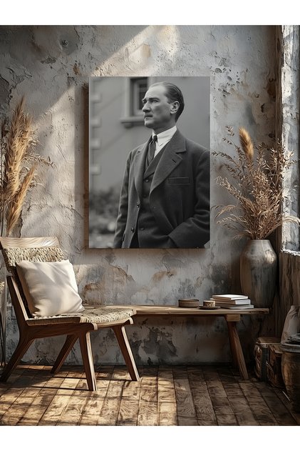 Ataturk Portrait Home Office Kitchen Living Room Wall Decoration Canvas Painting