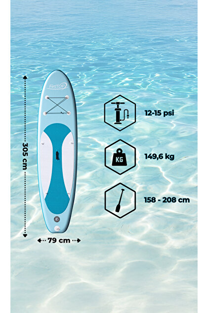 Birlik Oyuncak FirStop Sup Paddle Board Seti 305X79X15CM (Şişme