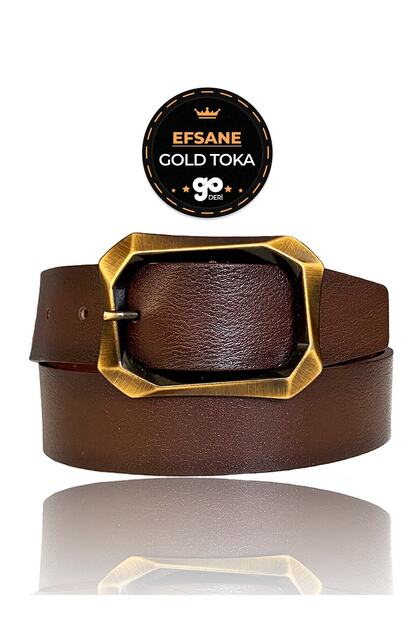 100% piele naturală, cataramă legendară aurie periată, curea de blugi pentru femei maro închis 4 cm=08-auriu periat