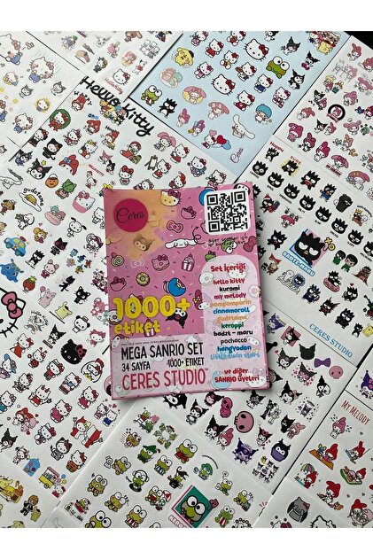 【希少】WELCOME to JAPAN 1,2,3, サンプリングCD3枚組 Ceres Studio Sanrio Sticker Set Hello Kitty Kuromi Melody