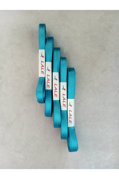 Turquoise Blue 1 cm Satin Ribbon (5 Balls) Set Ribbon (5 X 10 Mt = 50 Meters)