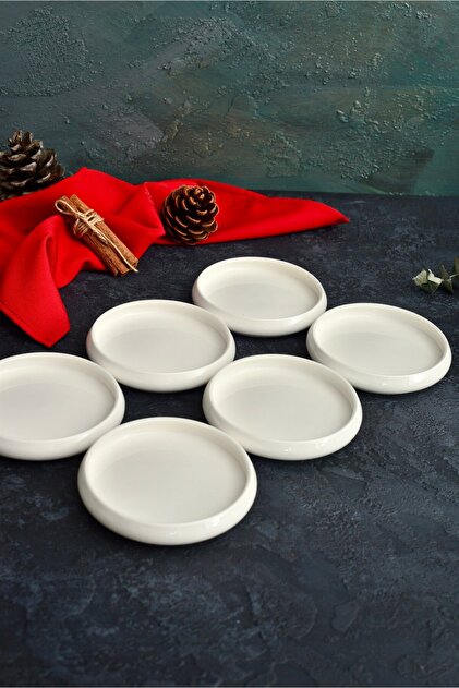 şirineşyalarım Curved 10 cm Mini / Tea Plate 6 Pieces- Trendyol