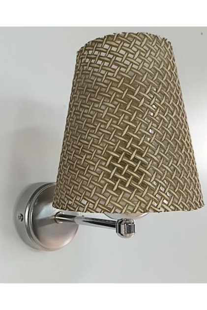 Arma Sconce Wicker Brown