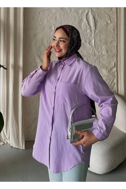 Serelina Long Sleeve Unlined Summer Shirt Tns-4142