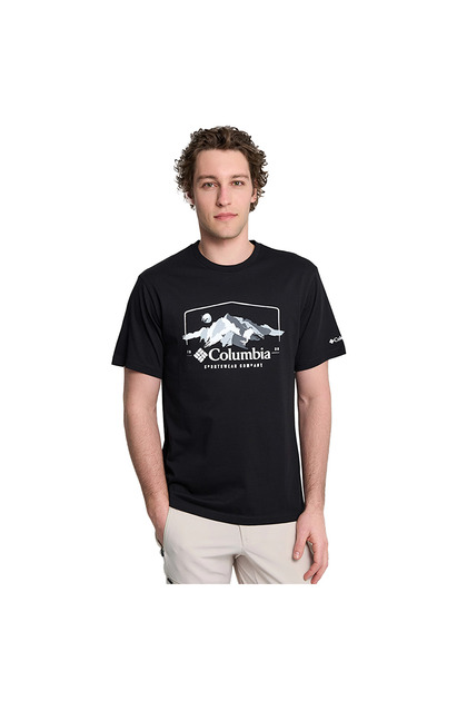 Columbia Brush With Nature Erkek Siyah Outdoor T-Shirt CS0411-010