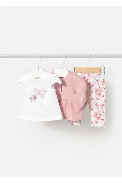 Baby Girl 3 Piece Set Pink 1761