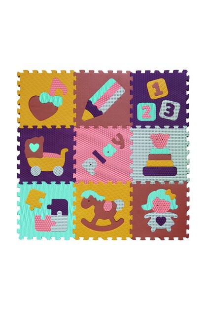 Babygreat Covoraș Puzzle Lumea Jucăriilor 92x92 cm