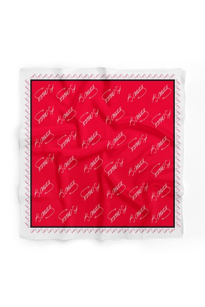 K. Atatürk Signature-Muster Bandana/Schal