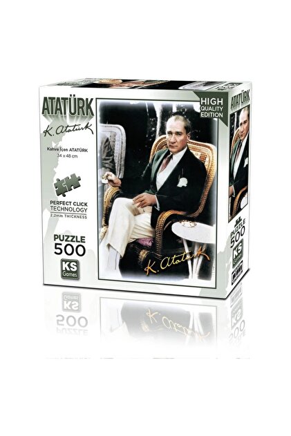 Ks Games Kahve İçen Atatürk 500 Parça Puzzle - Fiyatı, Yorumları