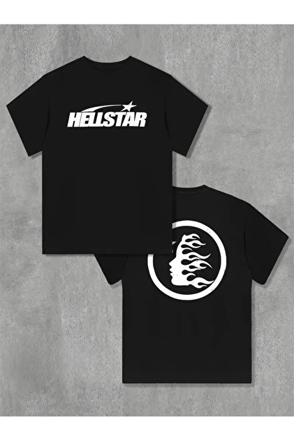 Touz Moda Hellstar Graphic Baskılı Unisex Oversize T-shirt