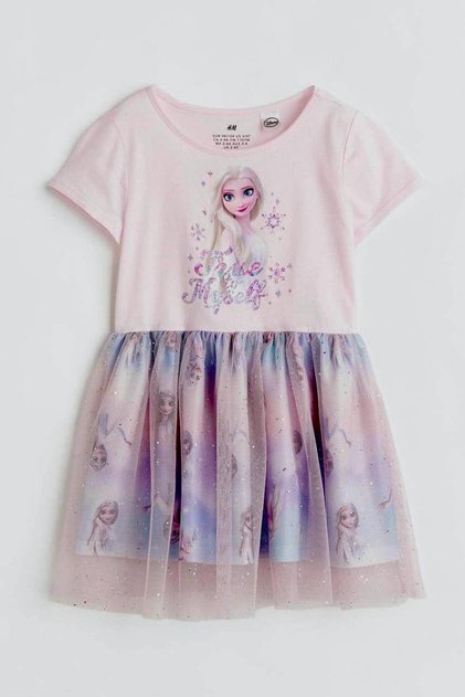 Kız Çocuk Elsa Frozen Elbise