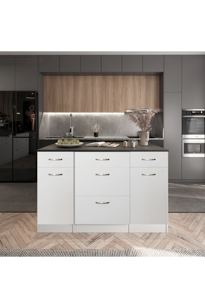 Tdesigno Zeus Mutfak Adası -Alt Modül-2 Çekmeceli 3 Kapaklı- 150