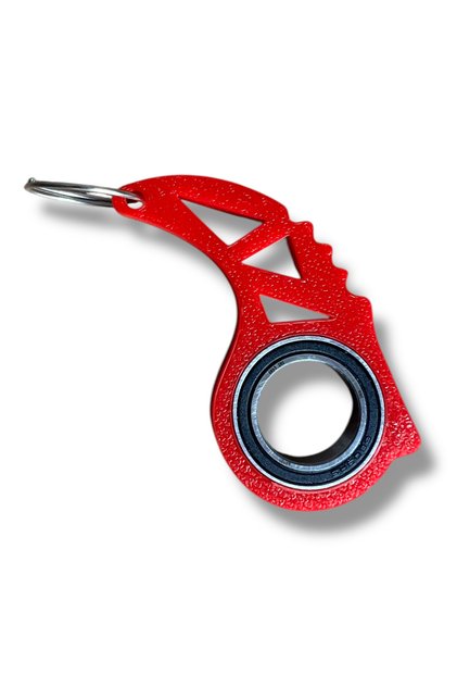 Keyrambit Red Rotating Keychain with Ball Bearing – 1 Piece