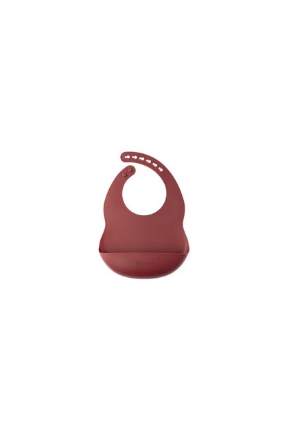 Bavetă din silicon pentru bebeluși - Lavabilă în mașina de spălat vase, Fără BPA, Bavete pentru hrănire cu buzunar larg pentru colectarea resturilor, pentru bebeluși și copii mici (Bordo)