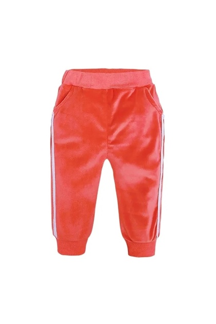 Pantaloni corai din catifea pentru bebelusi si copii