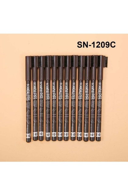 Full Coverage Eyebrow Liners Set of 12, Dark Brown