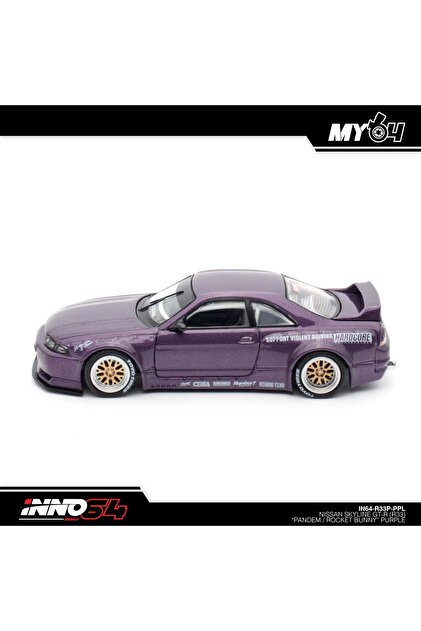Inno64 1/64 Scale Nissan GT-R R33 Pandem Rocket Bunny Diecast