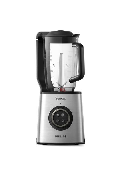 Blender cu mixare in vid Philips HR3752/00, 1,8l, 1400W, Metalic