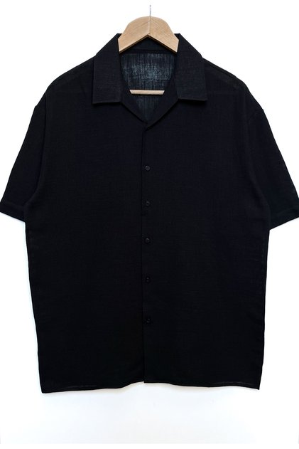 Yeni Sezon büyük beden Oversize pamuklu Keten yazlık kısa kollu gömlek