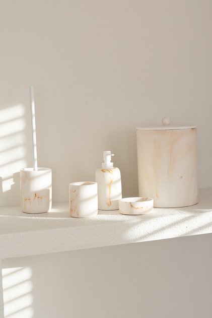 Cloud 5 Piece Bathroom Set Beige