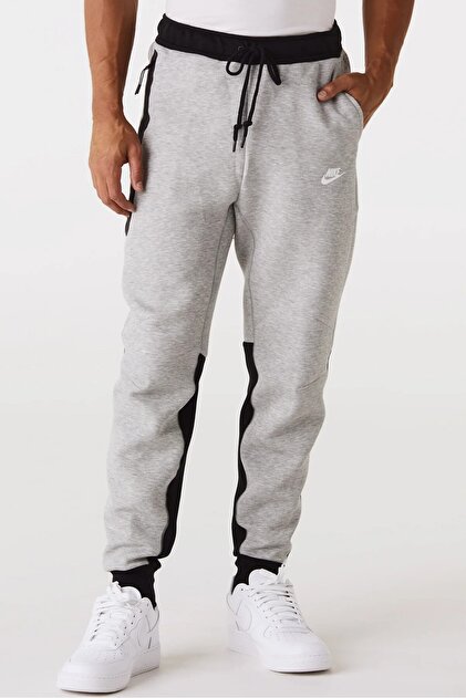 Sportbekleidung Tech Fleece Hosen Graue Jogginghosen Trainingshosen Grau Schwarz