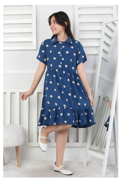 Daisy Patterned Girl's Dress