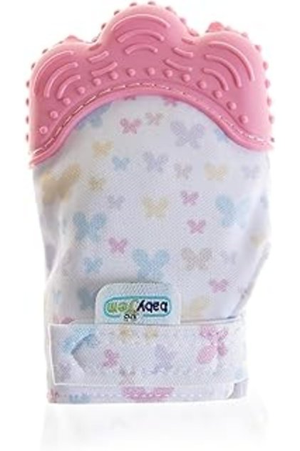 Babyjem teething glove, pink