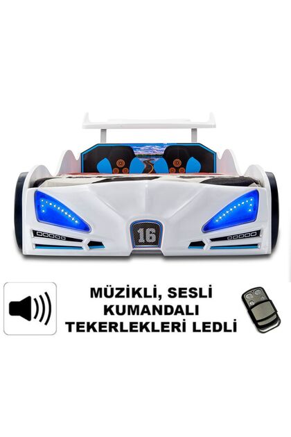 inegoldeneve BUGATTI - Arabalı yatak, Araba yatak , Full Işıklı